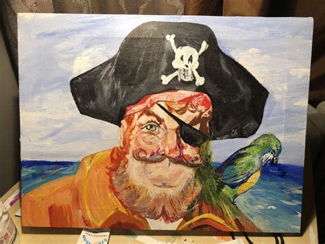 spongebob pirate painting|spongebob pirate painting with frame.